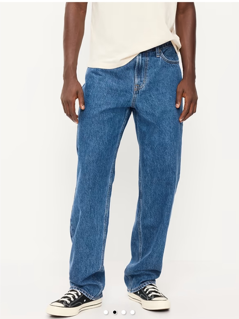 NWT OLD NAVY Structured Loose Non-Stretch Jeans 36*36